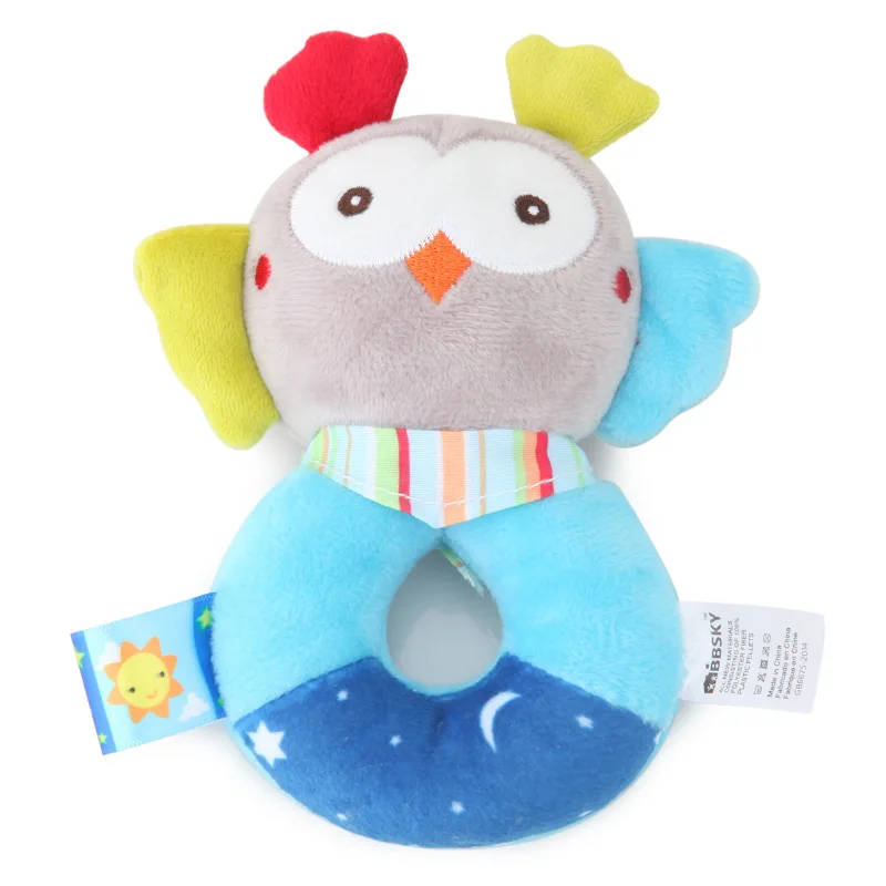 Baby Plush Rattle Cartoon Animals Crib Mobile Bed Bell Toys 0-12 Months Infant Toddler Early Educational Toy For Newborn Gifts Baby Plush Rattle Cartoon Animals Crib Mobile Bed Bell Toys 0-12 Months Infant Toddler Early Educational Toy For Newborn Gifts - Image 2