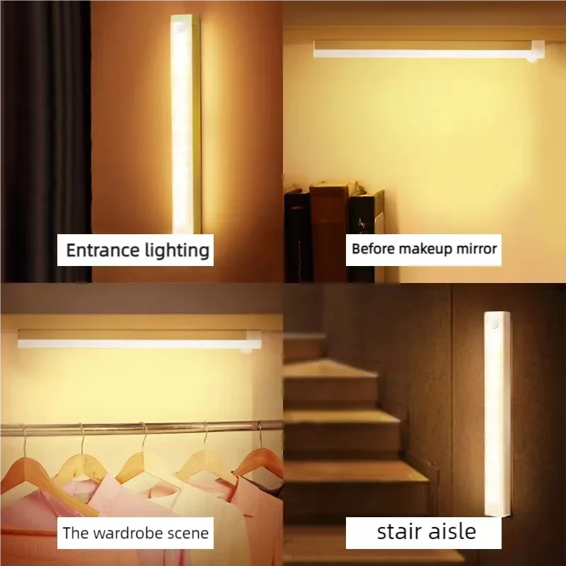 Drahtlose Wiederaufladbare Led-Nachtlichter, Bewegungsmelder, Schrank, Küche, Nachtlichter, Schlafzimmer, Sensorlicht, Schrank, Treppenlicht Drahtlose Wiederaufladbare Led-Nachtlichter, Bewegungsmelder, Schrank, Küche, Nachtlichter, Schlafzimmer, Sensorlicht, Schrank, Treppenlicht