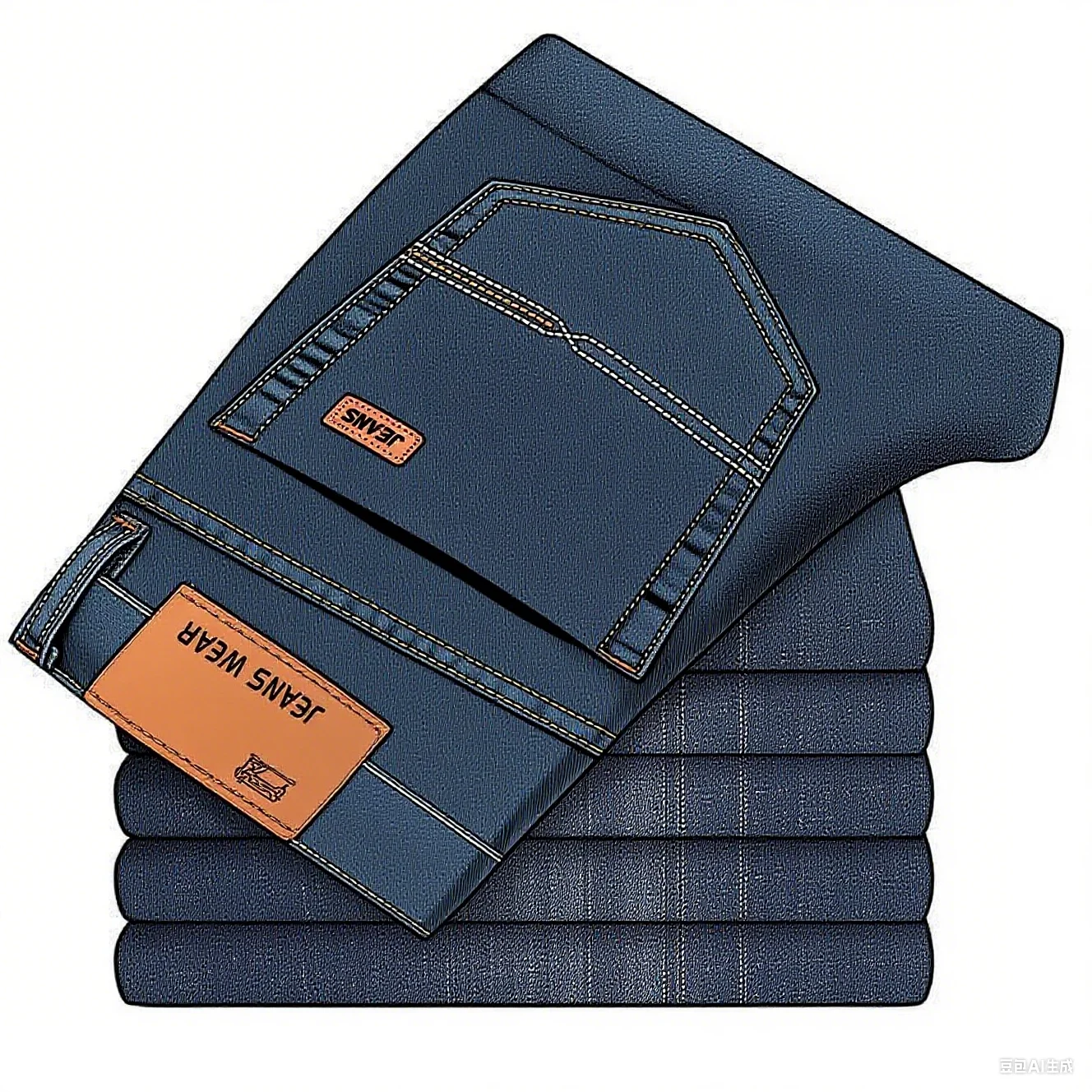 2025, Herrenmode, Business-Jeans, Klassischer Stil, Lässig, Elastisch, Slim-Fit-Jeans, Herren-Jeanshose, Schwarz, Blau 2025, Herrenmode, Business-Jeans, Klassischer Stil, Lässig, Elastisch, Slim-Fit-Jeans, Herren-Jeanshose, Schwarz, Blau - Image 8