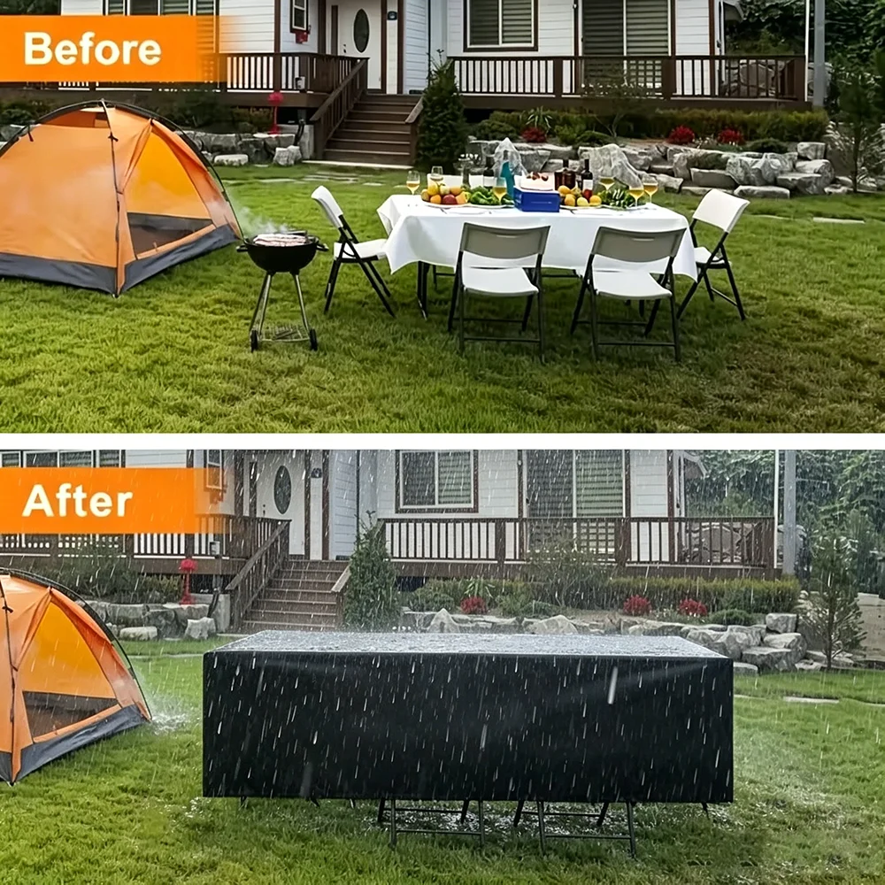 Outdoor Patio Dust Cover Garden Furniture 210D Polyester All Purpose Covers Garden Waterproof Cover Outdoor Patio Dust Cover Garden Furniture 210D Polyester All Purpose Covers Garden Waterproof Cover - Image 6