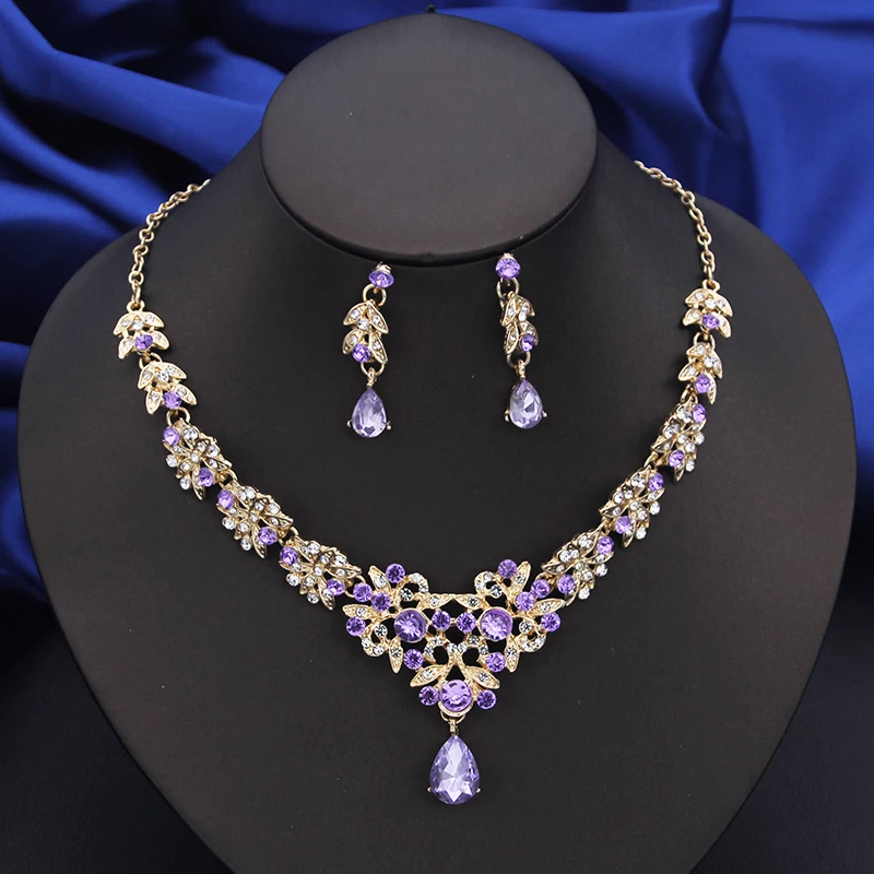 Mode Choker Halskette Sets Für Frauen Braut Schmuck Sets Party Prom Hochzeit Ohrringe Kostüm Zubehör Mode Choker Halskette Sets Für Frauen Braut Schmuck Sets Party Prom Hochzeit Ohrringe Kostüm Zubehör - Image 6