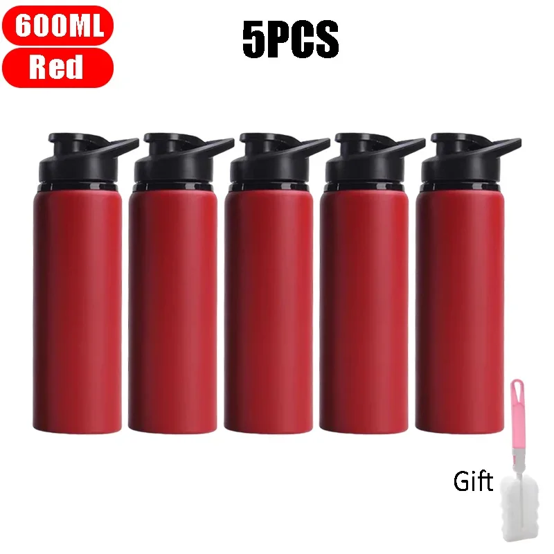 Outdoor-Wasserflasche Aus Edelstahl, 600 Ml, Auslaufsicher, Großes Fassungsvermögen, Sportfahrrad-Reiseflasche Für Camping, Radfahren Outdoor-Wasserflasche Aus Edelstahl, 600 Ml, Auslaufsicher, Großes Fassungsvermögen, Sportfahrrad-Reiseflasche Für Camping, Radfahren - Image 12