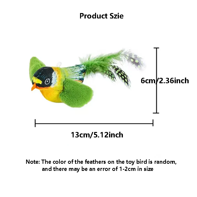 Katzenspielzeug Mit Vogelgeräuschen Zur Unterhaltung, Elastisches Seil Zur Langeweile-Bekämpfung Und Zum Schutz Vor Kratzen Und Beißen Katzenspielzeug Mit Vogelgeräuschen Zur Unterhaltung, Elastisches Seil Zur Langeweile-Bekämpfung Und Zum Schutz Vor Kratzen Und Beißen - Image 6