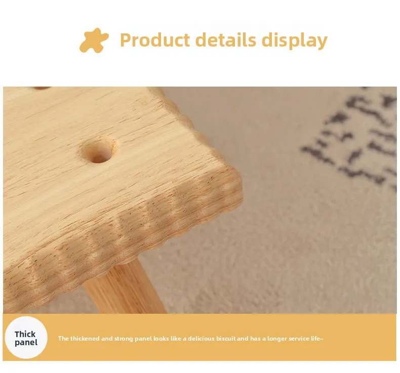 Creative All Solid Wood Small Stool Modern Shoe Stool Kindergarten Original Wood Color Stools Children'S Home Small Stools Creative All Solid Wood Small Stool Modern Shoe Stool Kindergarten Original Wood Color Stools Children'S Home Small Stools - Image 36