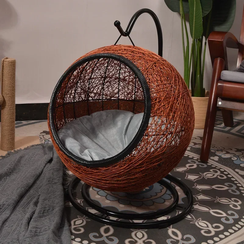 Cat Hanging Basket Hammock Cat Nest Semi-Enclosed Pet Furniture Luxury Cat Bed Pet Supplies Pet Toys Cat Hanging Basket Hammock Cat Nest Semi-Enclosed Pet Furniture Luxury Cat Bed Pet Supplies Pet Toys