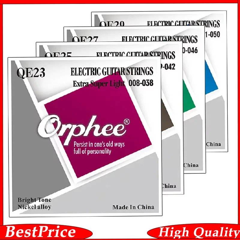 Orphee Qe Serie E-Gitarrensaiten – Professionelles Saitenset Mit Nickellegierung Für E-Gitarren E-Gitarrensaiten Set