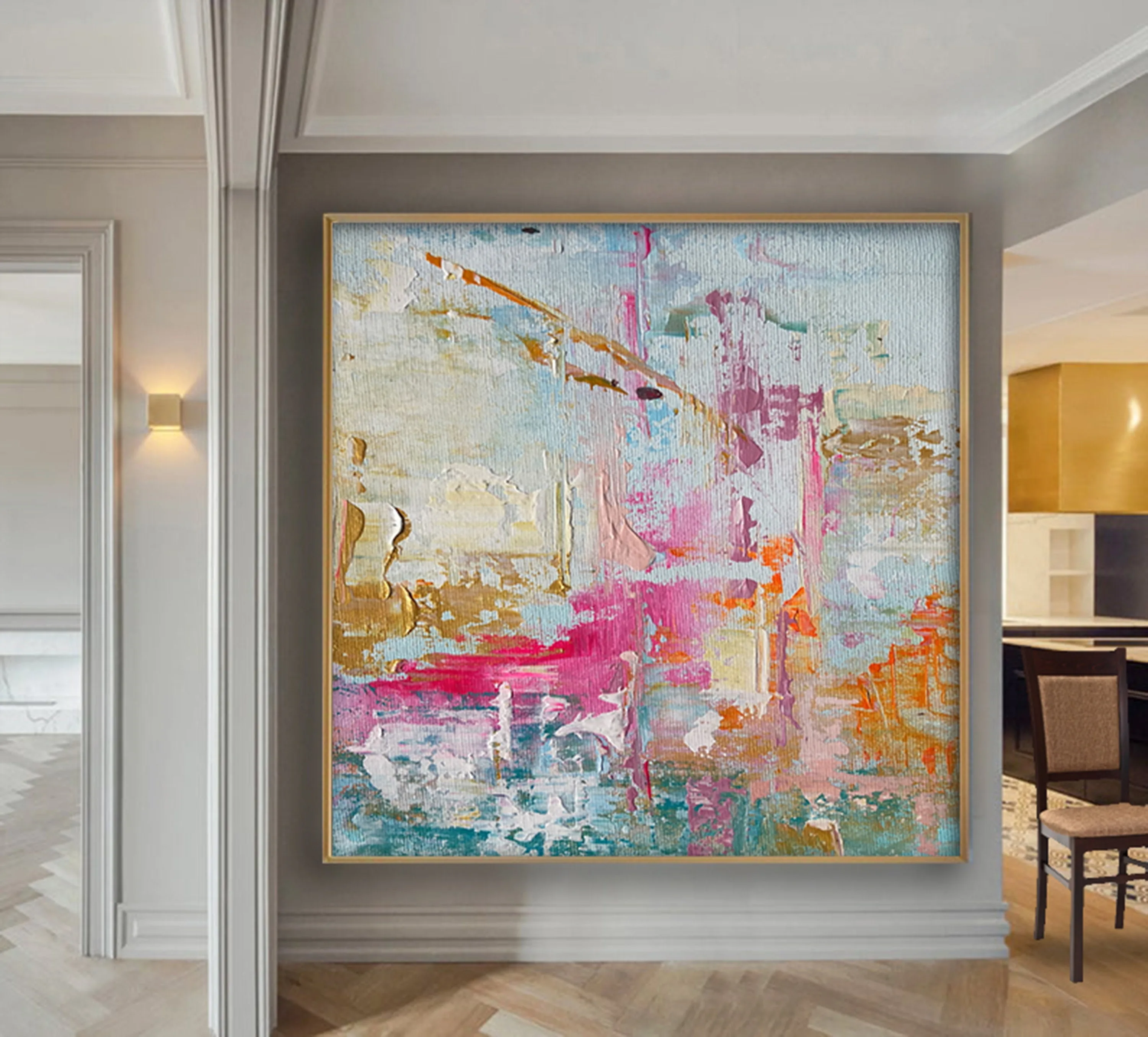 Large Sizes 100% Hand Painted Oil Painting Vibrant Abstract Art Pastel Painting For Modern Living Room Home Wall Decoration Large Sizes 100% Hand Painted Oil Painting Vibrant Abstract Art Pastel Painting For Modern Living Room Home Wall Decoration