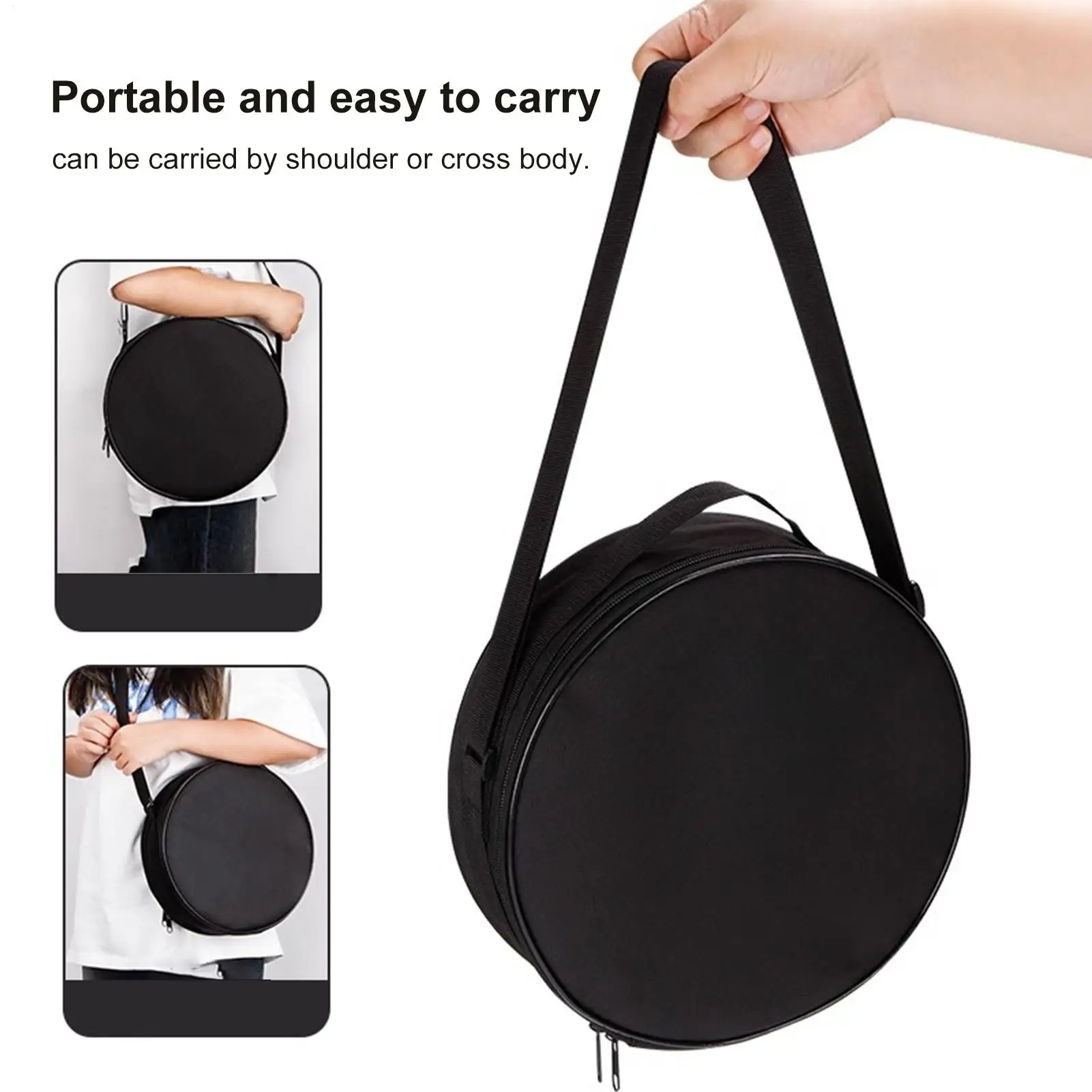 Carry Case For Folding Stool Round Pouch With Shoulder Strap Foldable Stool Bag With Zipper For Sketching Camping Picnic Carry Case For Folding Stool Round Pouch With Shoulder Strap Foldable Stool Bag With Zipper For Sketching Camping Picnic - Image 12