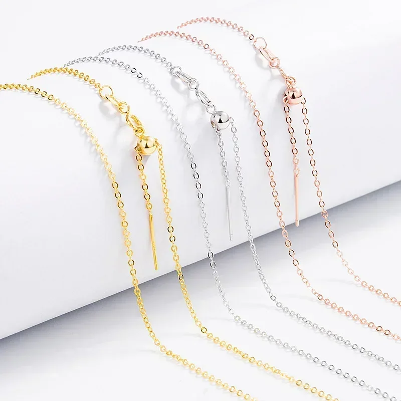 Trustdavis Real 925 Silver Box Cross Chain Fashion Universal Necklace For Women Daily Diy Pendant Necklace Fine Jewelry Dc27 Trustdavis Real 925 Silver Box Cross Chain Fashion Universal Necklace For Women Daily Diy Pendant Necklace Fine Jewelry Dc27 - Image 4