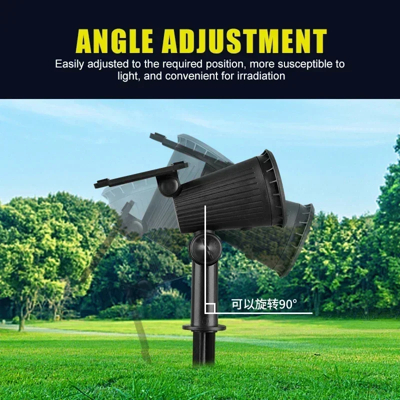 9-Led Solar-Landschaftsstrahler Rgb – Ip65 Wasserdichte Außenbeleuchtung Mit Einstellbarer Helligkeit Für Garten, Hof Und Palmen 9-Led Solar-Landschaftsstrahler Rgb – Ip65 Wasserdichte Außenbeleuchtung Mit Einstellbarer Helligkeit Für Garten, Hof Und Palmen - Image 3