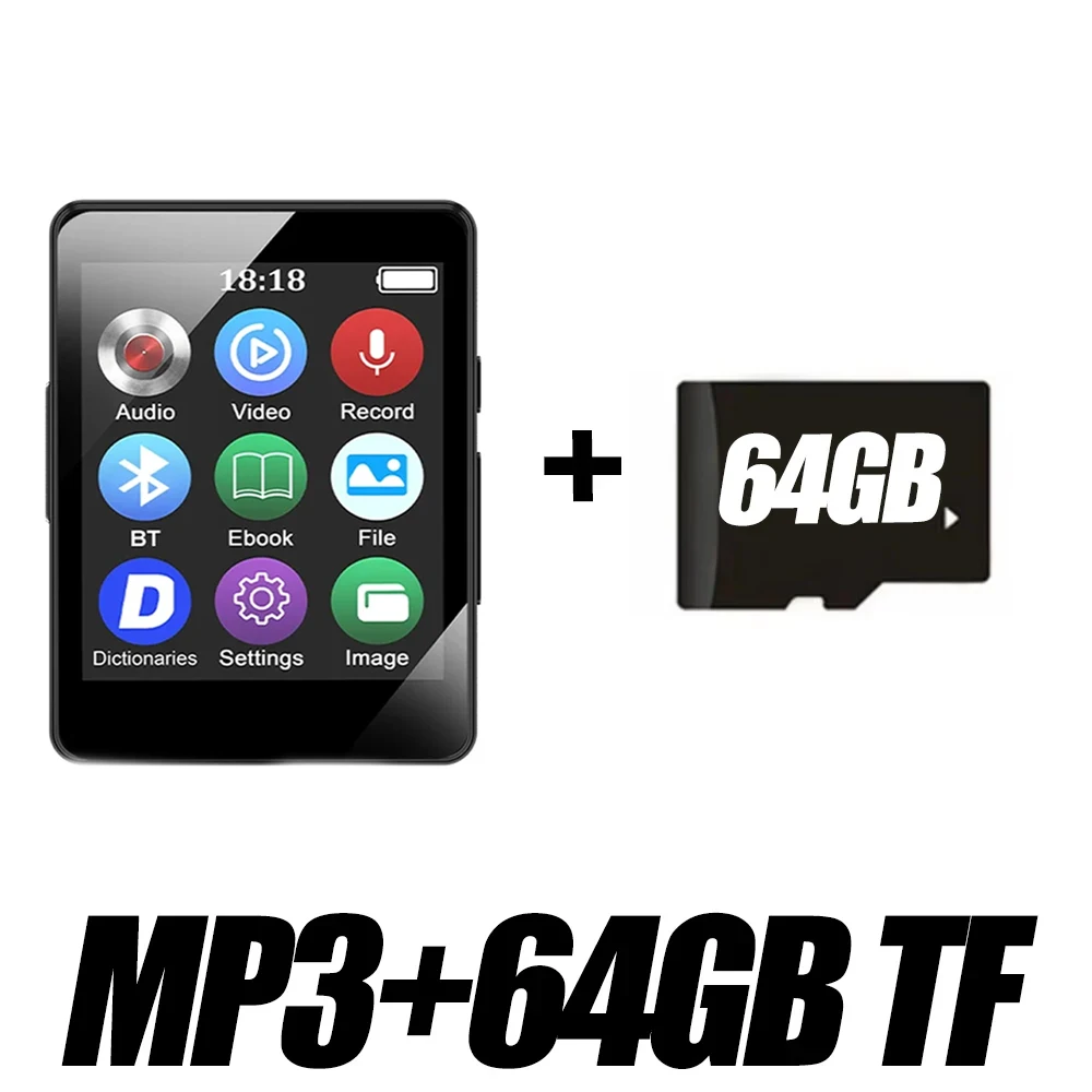Tragbarer Mp3-Player Mit Bluetooth 5.0 – Mini-Musikplayer Mit Bildschirm, Avi-Videowiedergabe, Fm-Radio, Aufnahmefunktion Und Sport-Design Tragbarer Mp3-Player Mit Bluetooth 5.0 – Mini-Musikplayer Mit Bildschirm, Avi-Videowiedergabe, Fm-Radio, Aufnahmefunktion Und Sport-Design - Image 9
