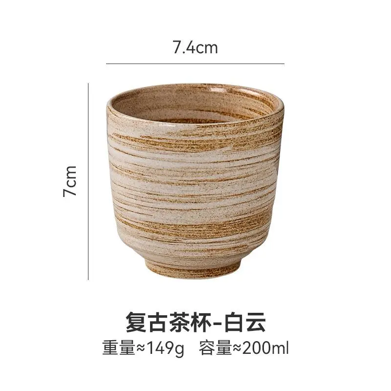 Japanischer Hefeng-Stil Handbemalte Keramik-Teetasse Weintasse Kleine Trinktasse Hotelqualität Hitzebeständige Verstärkte Haushaltstasse Japanischer Hefeng-Stil Handbemalte Keramik-Teetasse Weintasse Kleine Trinktasse Hotelqualität Hitzebeständige Verstärkte Haushaltstasse - Image 13