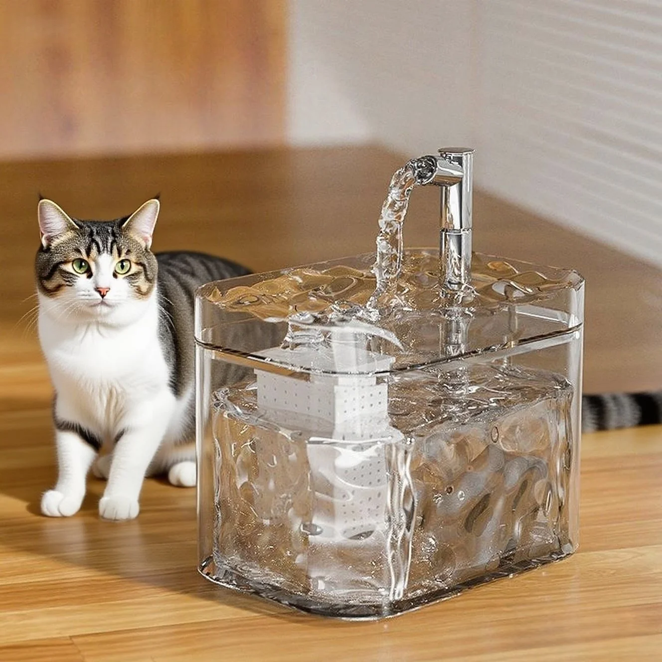 1.5L Cat Water Circulation Fountain Auto Filter Pet Cat Drinker Usb Dog Water Basin Feeding Bowl Pet Supplies 1.5L Cat Water Circulation Fountain Auto Filter Pet Cat Drinker Usb Dog Water Basin Feeding Bowl Pet Supplies