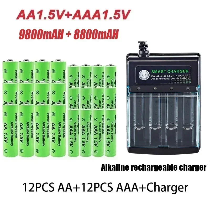 Original Akku 1,5 V Aa 9800 Mah + Aaa 8800 Mah + Ladegerät Für Computer Uhr Radio Video Spiel Digital Kamera Aa Aaa Original Akku 1,5 V Aa 9800 Mah + Aaa 8800 Mah + Ladegerät Für Computer Uhr Radio Video Spiel Digital Kamera Aa Aaa - Image 4