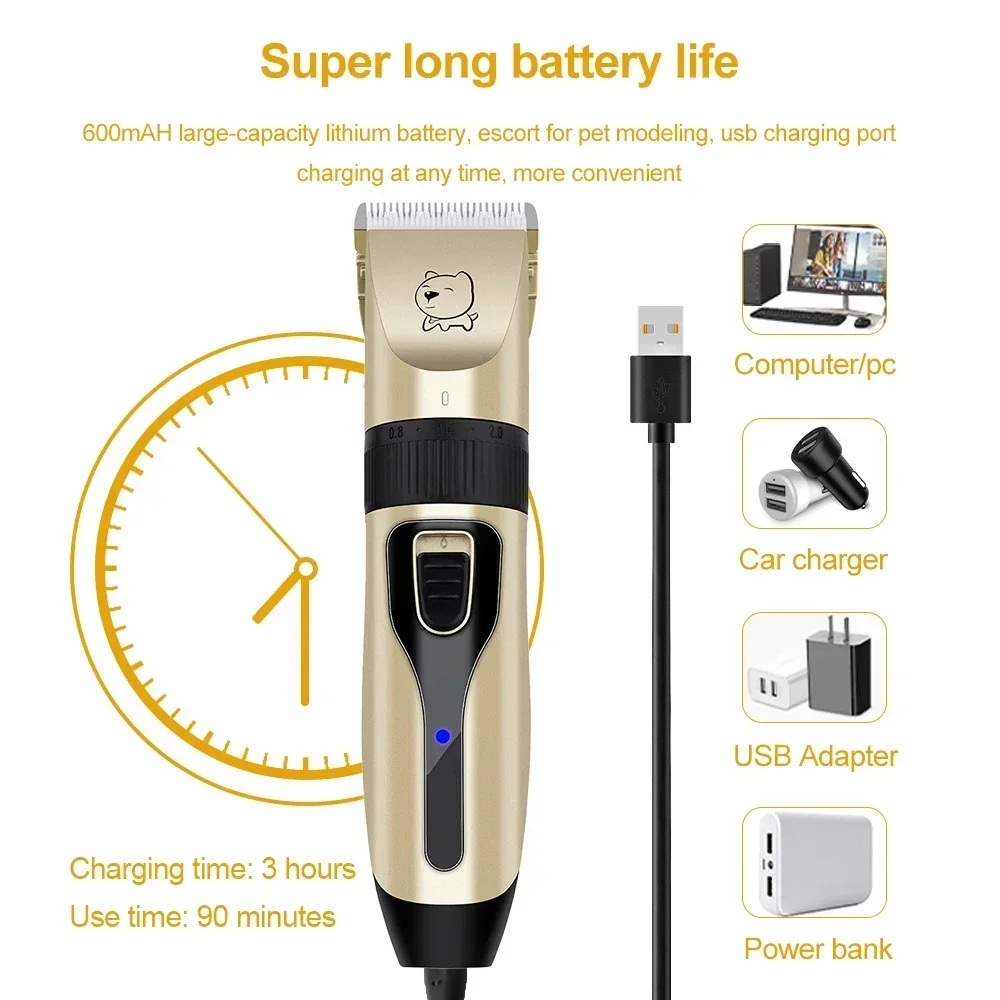 Hund Professionelle Haarschneidemaschine Elektrische Pflege Trimmer Für Haustiere Usb Aufladbare Katze Rasierer Tiere Haarschnitt Maschine Hund Professionelle Haarschneidemaschine Elektrische Pflege Trimmer Für Haustiere Usb Aufladbare Katze Rasierer Tiere Haarschnitt Maschine - Image 3