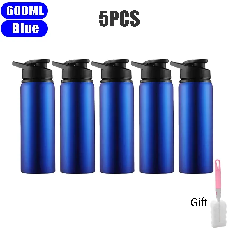 Outdoor-Wasserflasche Aus Edelstahl, 600 Ml, Auslaufsicher, Großes Fassungsvermögen, Sportfahrrad-Reiseflasche Für Camping, Radfahren Outdoor-Wasserflasche Aus Edelstahl, 600 Ml, Auslaufsicher, Großes Fassungsvermögen, Sportfahrrad-Reiseflasche Für Camping, Radfahren - Image 11