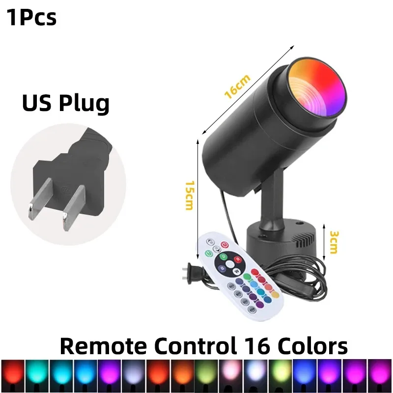 Bühnen Led Strahler Rgb Mit Fernbedienung – Einstellbare Atmosphärenbeleuchtung Für Ktv, Bar, Disco Und Zuhause Bühnen Led Strahler Rgb Mit Fernbedienung – Einstellbare Atmosphärenbeleuchtung Für Ktv, Bar, Disco Und Zuhause - Image 10