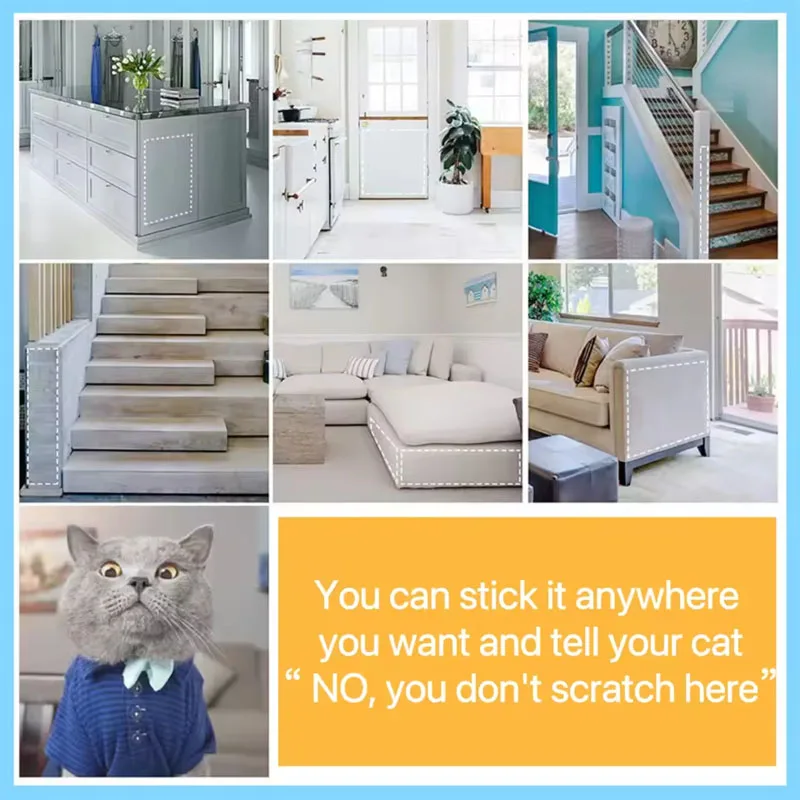 Furniture Protectors Cover Accessories For Cats Sofa Protection Pads 3M Self-Adhesive Pvc Transparent Cat Supplies Pet Products Furniture Protectors Cover Accessories For Cats Sofa Protection Pads 3M Self-Adhesive Pvc Transparent Cat Supplies Pet Products - Image 5