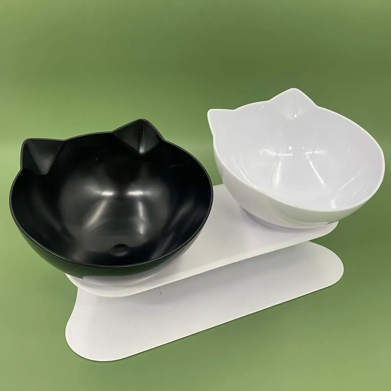 Cat Bowls, Cat Food Bowls Elevated Tilted, Anti Vomiting Kitty Bowl For Puppy And Bunny, Orthopedic For Indoor Cats Cat Bowls, Cat Food Bowls Elevated Tilted, Anti Vomiting Kitty Bowl For Puppy And Bunny, Orthopedic For Indoor Cats - Image 11