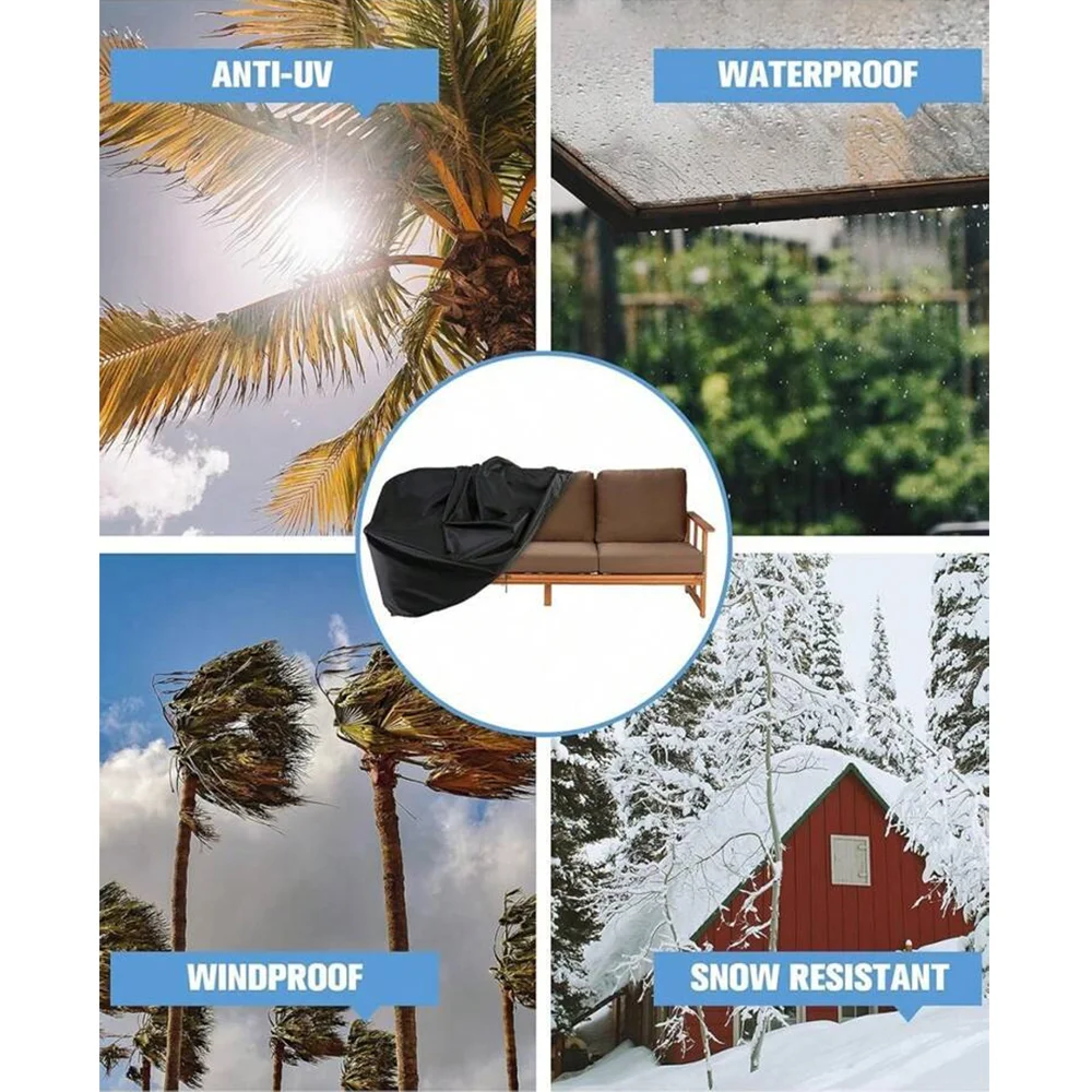 Wasserdichte Outdoor-Bankabdeckung, Staubdicht, Uv-Beständig, Für Garten, Terrasse, Freizeit, Sitzgelegenheitsset, Schutz Für Den Ganzjahresgebrauch Wasserdichte Outdoor-Bankabdeckung, Staubdicht, Uv-Beständig, Für Garten, Terrasse, Freizeit, Sitzgelegenheitsset, Schutz Für Den Ganzjahresgebrauch - Image 6