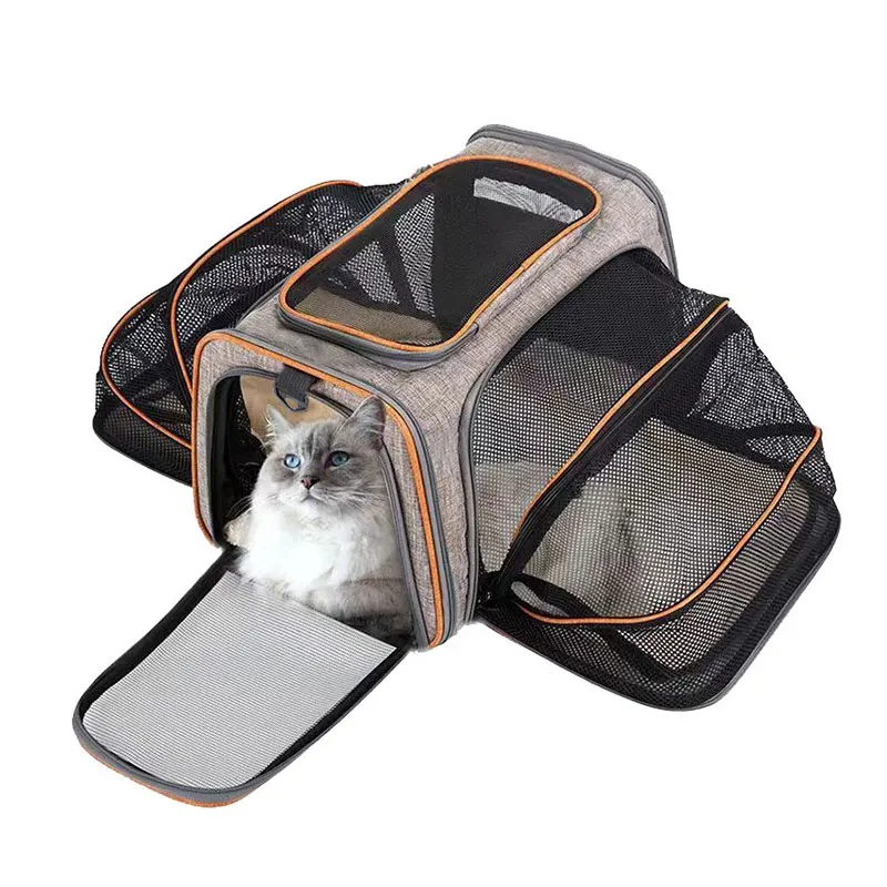 Pet Carriers Bag Portable Breathable Foldable Bag Cat Dog Carrier Bags Outgoing Outdoor Travel Pets Cats Handbag Safety Zippers Pet Carriers Bag Portable Breathable Foldable Bag Cat Dog Carrier Bags Outgoing Outdoor Travel Pets Cats Handbag Safety Zippers - Image 8