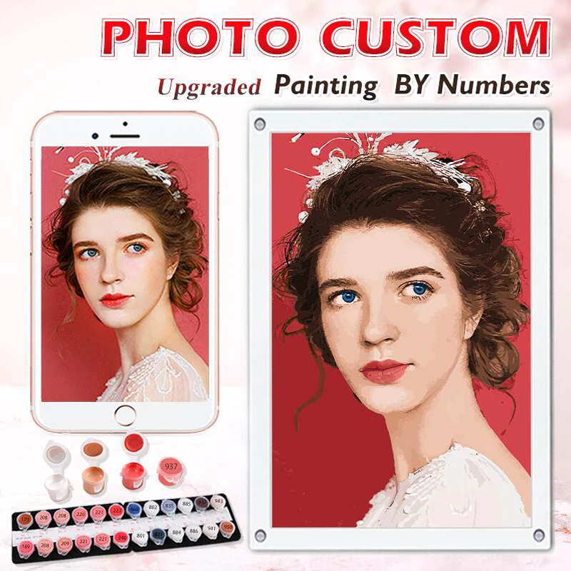 Painting By Numbers Personality Photo Customized Diy Drawing Colored By Numbers Acrylic Adult Frameless And Framed Canvas Painting By Numbers Personality Photo Customized Diy Drawing Colored By Numbers Acrylic Adult Frameless And Framed Canvas