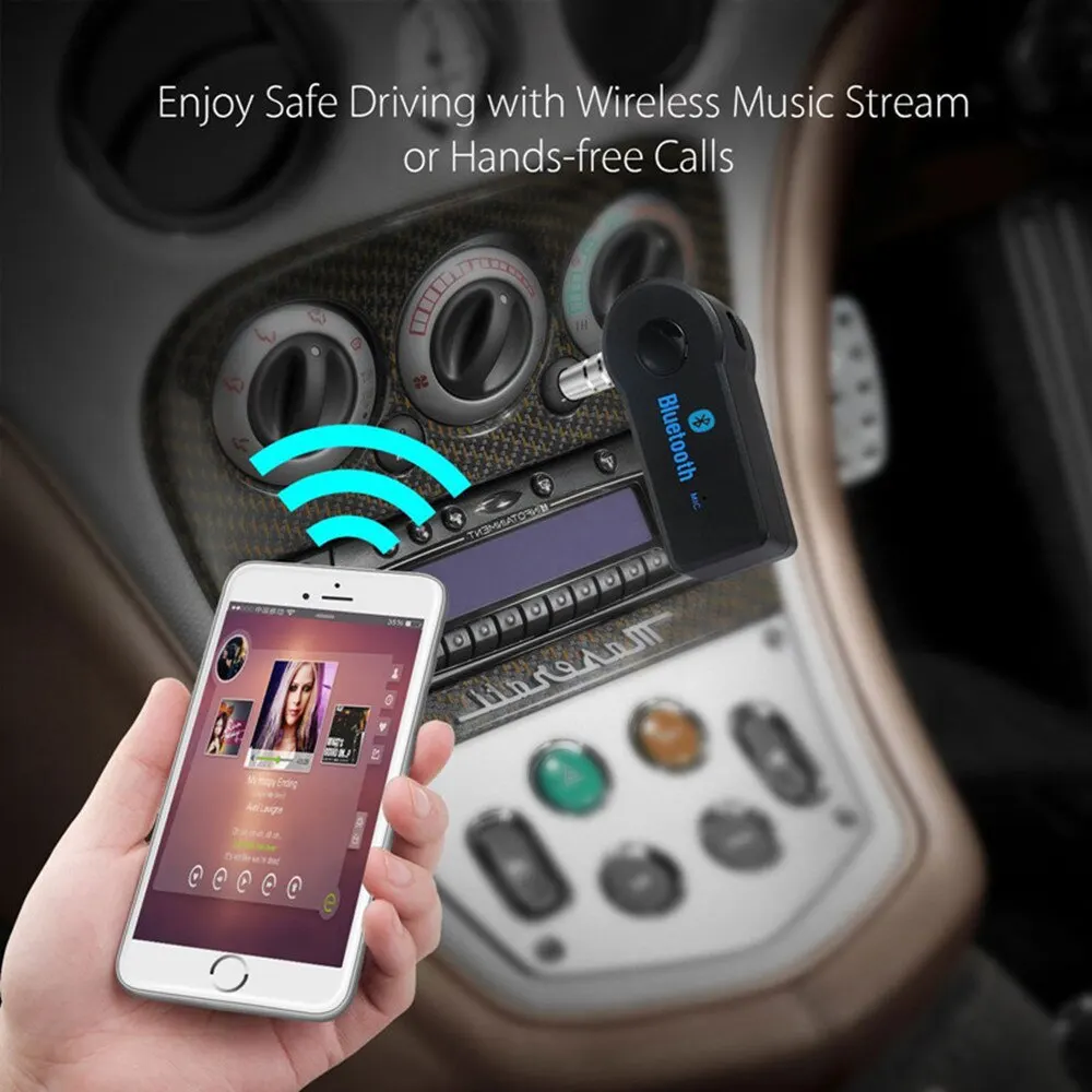 Bluetooth-Aux-Empfänger 5.0 – 3,5-Mm-Stereo-Adapter Mit Mikrofon Für Auto, Lautsprecher Und Verstärker Bluetooth-Aux-Empfänger 5.0 – 3,5-Mm-Stereo-Adapter Mit Mikrofon Für Auto, Lautsprecher Und Verstärker - Image 5