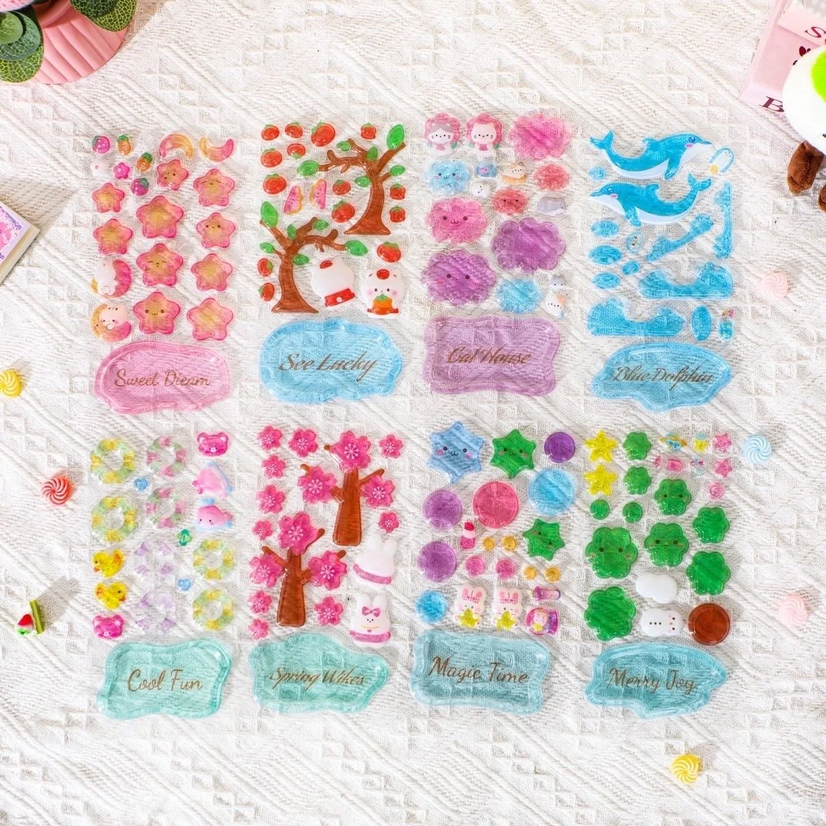 3D Gestapelte Kristall-Aufkleber Niedliche Tier-Sticker Für Mädchen Jungen Klassenzimmer-Preise Kinder Handgemachtes Diy Kreatives Geschenk Party-Mitbringsel 3D Gestapelte Kristall-Aufkleber Niedliche Tier-Sticker Für Mädchen Jungen Klassenzimmer-Preise Kinder Handgemachtes Diy Kreatives Geschenk Party-Mitbringsel - Image 2