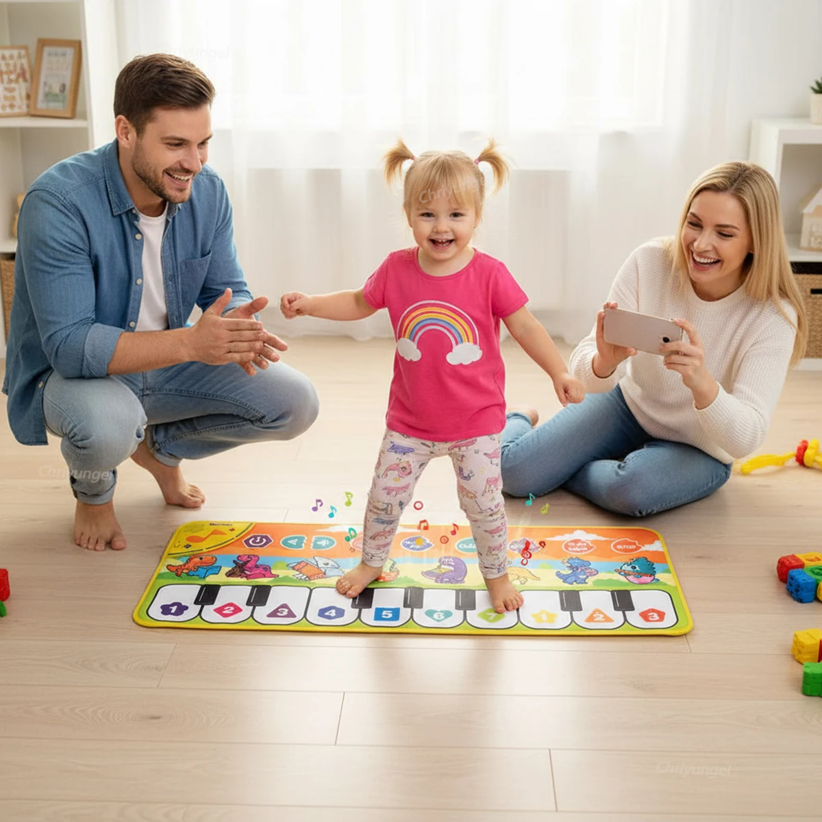 Piano Mat For Kids 80*30Cm Toddlers Floor Keyboard Dance Mat Play Musical Carpet Music Instrument Toys Toddlers Girl Boy Gift Piano Mat For Kids 80*30Cm Toddlers Floor Keyboard Dance Mat Play Musical Carpet Music Instrument Toys Toddlers Girl Boy Gift - Image 3