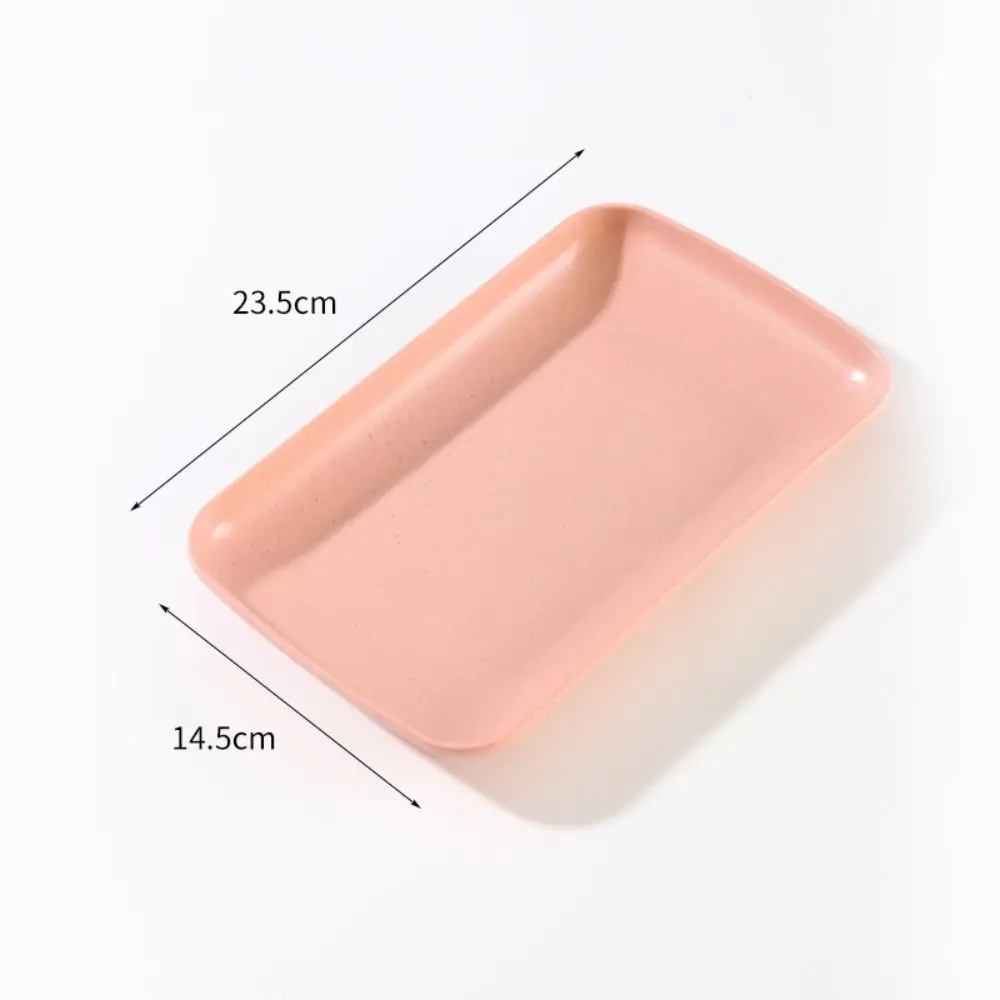 Geschirr Kunststoff Snack Platte Hochwertige Weizens Troh Wieder Verwendbare Tisch Mülls Chale Langlebige Leichte Quadratische Tablett Geschirr Kunststoff Snack Platte Hochwertige Weizens Troh Wieder Verwendbare Tisch Mülls Chale Langlebige Leichte Quadratische Tablett - Image 5