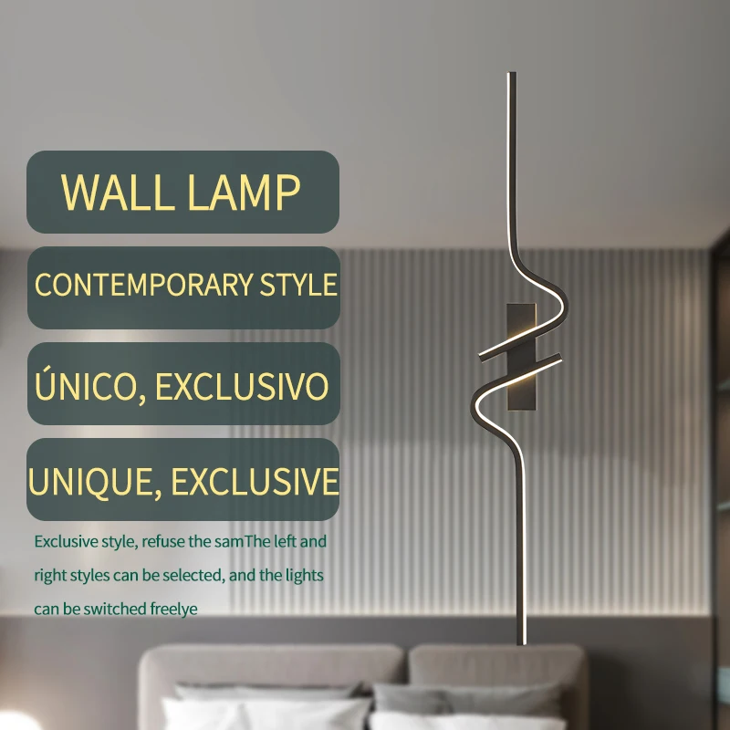 Moderne Led Wand Lampe Minimalistischen Schlafzimmer Nacht Wand Leuchte Led-Leuchten Für Wohnzimmer Tv Sofa Wohnkultur Hintergrund Wand Lampe Moderne Led Wand Lampe Minimalistischen Schlafzimmer Nacht Wand Leuchte Led-Leuchten Für Wohnzimmer Tv Sofa Wohnkultur Hintergrund Wand Lampe - Image 2