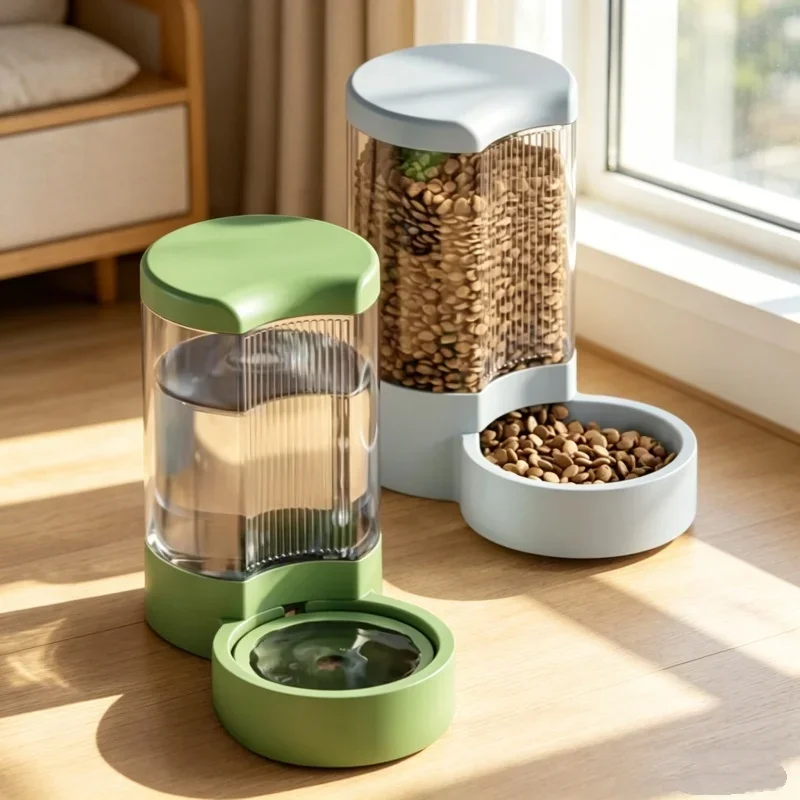 4L Large Capacity Automatic Pet Feeder Waterer Combo Cat Dog Bowl Plastic Feeding Dish Household Indoor Pet Feeding Supplies 4L Large Capacity Automatic Pet Feeder Waterer Combo Cat Dog Bowl Plastic Feeding Dish Household Indoor Pet Feeding Supplies
