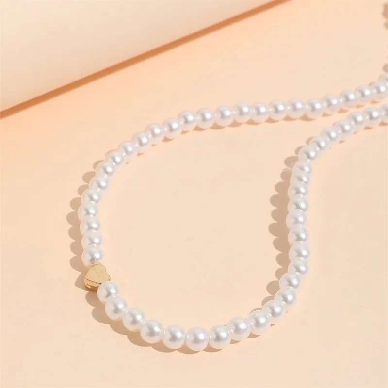 Modische Herzförmige Kunstperlen-Choker-Halskette Für Frauen Einfache Elegante Perlenkette Koreanischer Stil Party Hochzeit Schmuck Geschenke Modische Herzförmige Kunstperlen-Choker-Halskette Für Frauen Einfache Elegante Perlenkette Koreanischer Stil Party Hochzeit Schmuck Geschenke - Image 17