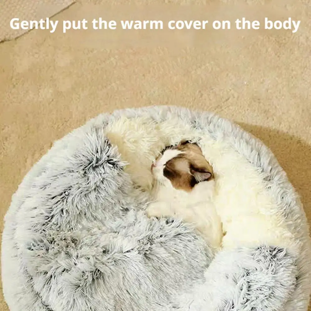 Winter Plush Pet Cat Bed Round Cat Cushion Cat House Warm Cats Basket Pet Sleep Bag Kitten Nest Kennel For Pet Dog Cats Winter Plush Pet Cat Bed Round Cat Cushion Cat House Warm Cats Basket Pet Sleep Bag Kitten Nest Kennel For Pet Dog Cats - Image 13