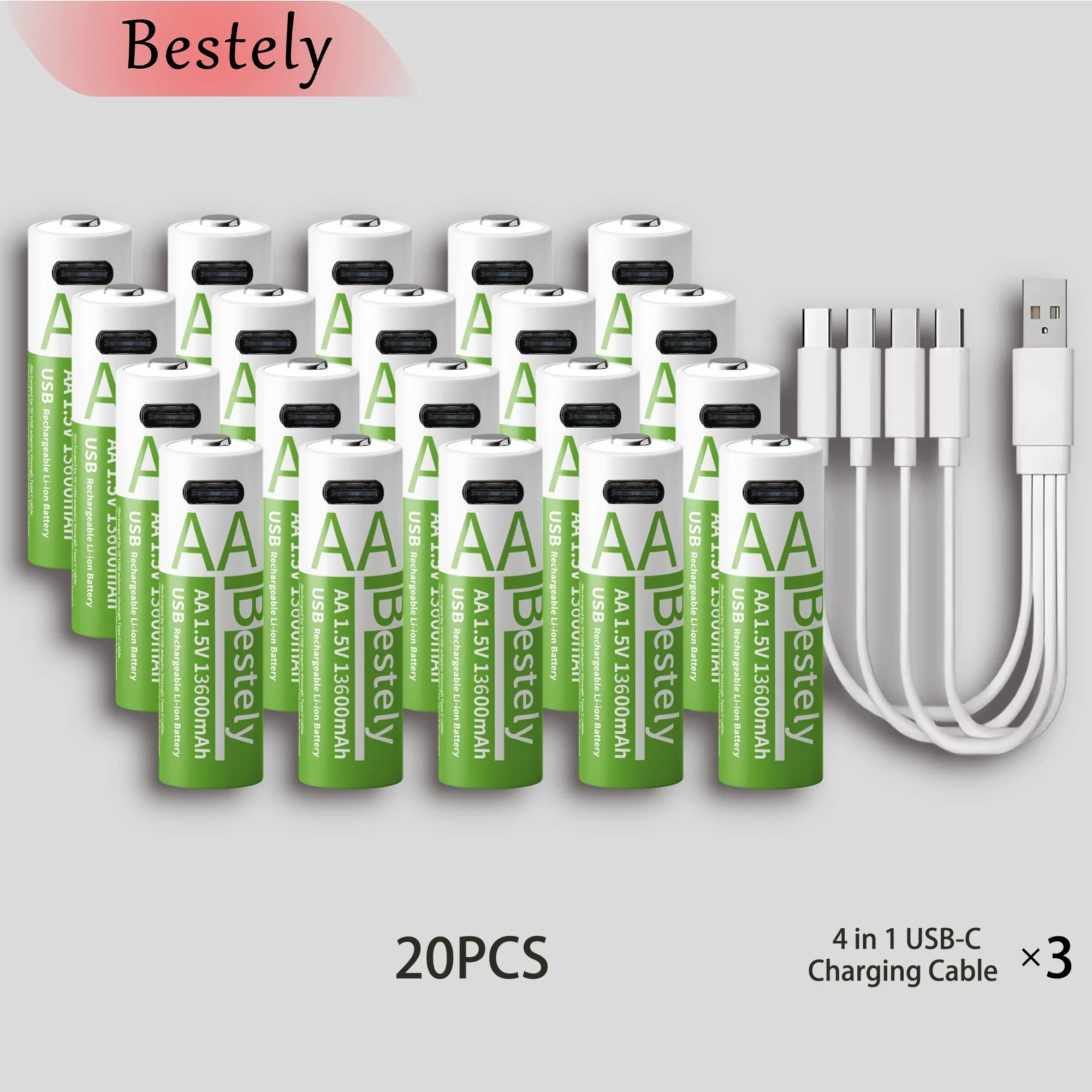 1,5 V Aa Lithium-Batterie 13.600 Mah – Wiederaufladbar Mit Usb-C, Li-Ionen-Akku Mit Bis Zu 2000 Ladezyklen 1,5 V Aa Lithium-Batterie 13.600 Mah – Wiederaufladbar Mit Usb-C, Li-Ionen-Akku Mit Bis Zu 2000 Ladezyklen - Image 15