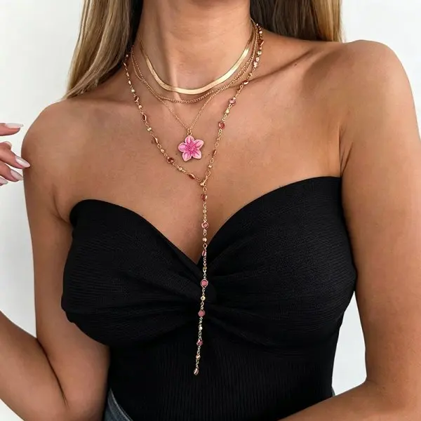 Trendy Gold Silber Farbe Glas Lange Y-Förmigen Halskette Metall Schlüsselbein Kette Sommer Urlaub Party Böhmischen Körper Schmuck Geschenke Trendy Gold Silber Farbe Glas Lange Y-Förmigen Halskette Metall Schlüsselbein Kette Sommer Urlaub Party Böhmischen Körper Schmuck Geschenke - Image 33
