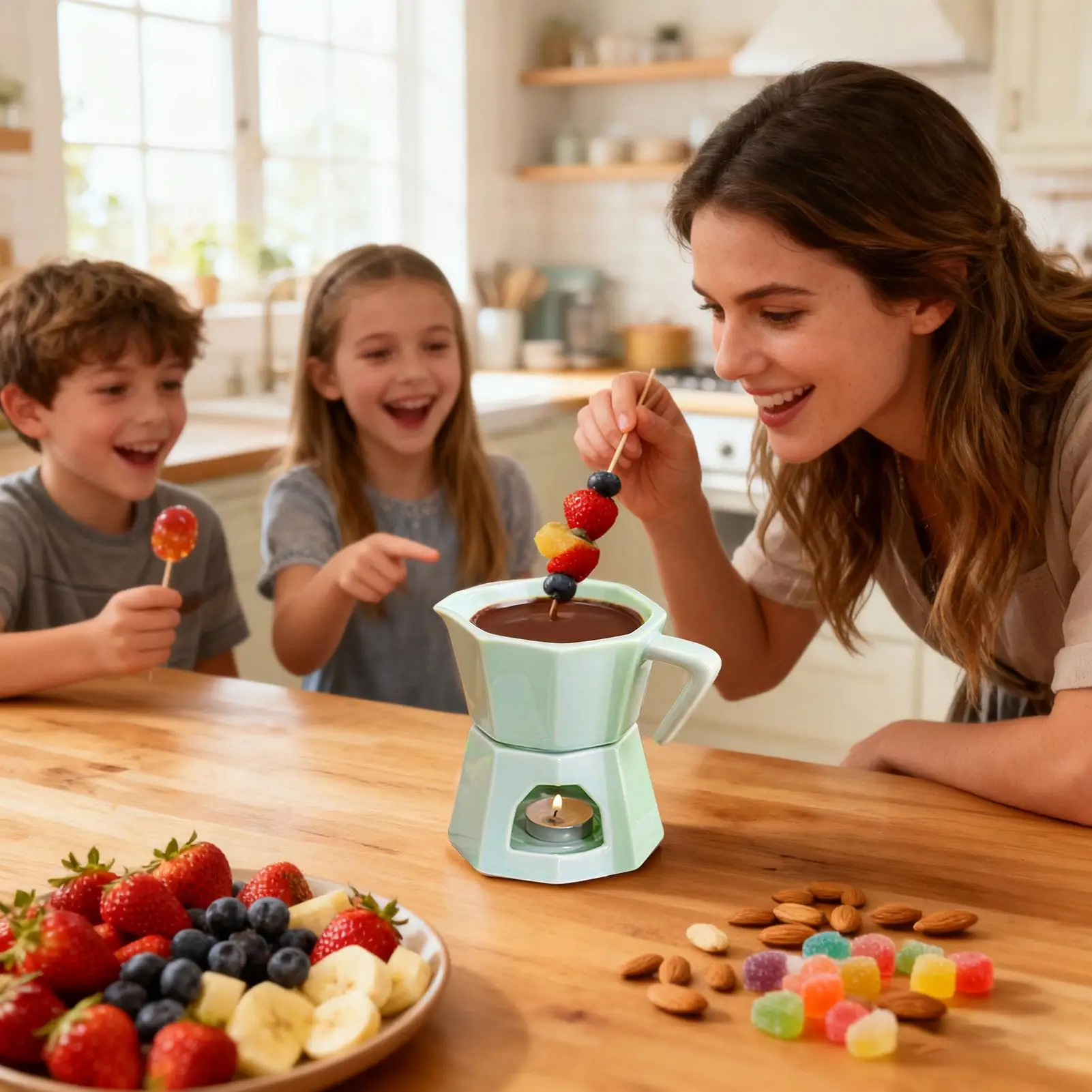Kleiner Fonduetopf, Butterwärmer, Schmelzend, Gleichmäßige Erwärmung, Schokoladenfonduetasse, Keramiktasse Für Geburtstag, Weihnachten, Urlaub, Party, Zuhause Kleiner Fonduetopf, Butterwärmer, Schmelzend, Gleichmäßige Erwärmung, Schokoladenfonduetasse, Keramiktasse Für Geburtstag, Weihnachten, Urlaub, Party, Zuhause - Image 2