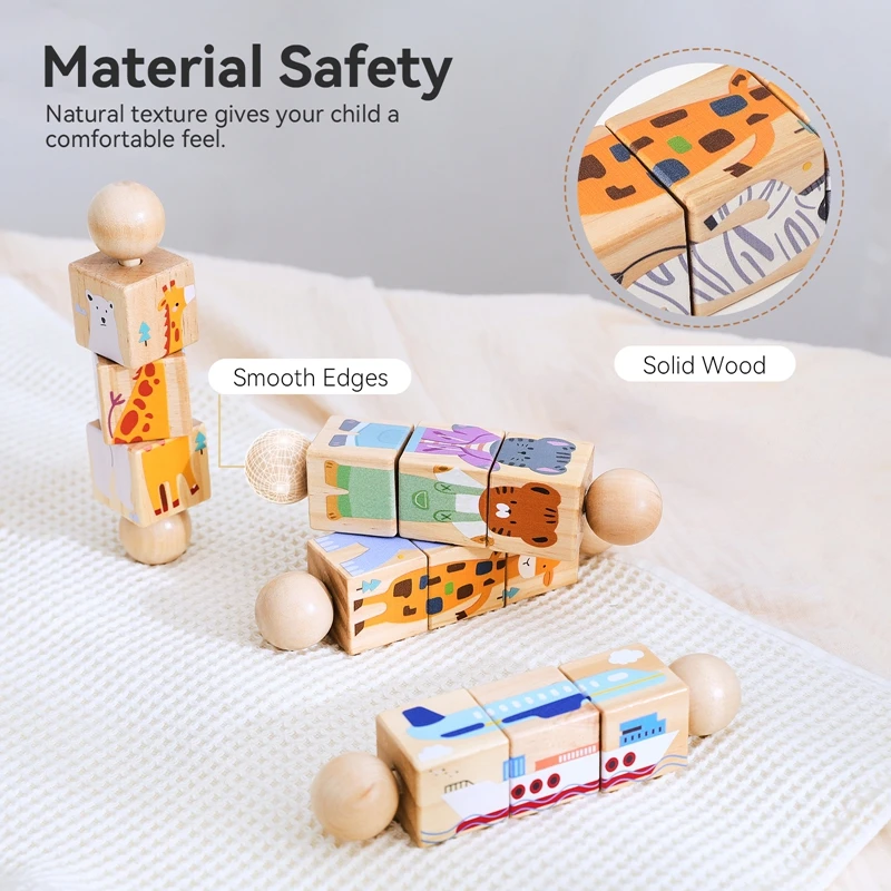 Baby Wooden Rotating Jigsaw Puzzle Hand Bell Toy Montessori Educational Sensory Cognition Toys Wooden Music Rattle Toy Baby Gift Baby Wooden Rotating Jigsaw Puzzle Hand Bell Toy Montessori Educational Sensory Cognition Toys Wooden Music Rattle Toy Baby Gift - Image 5