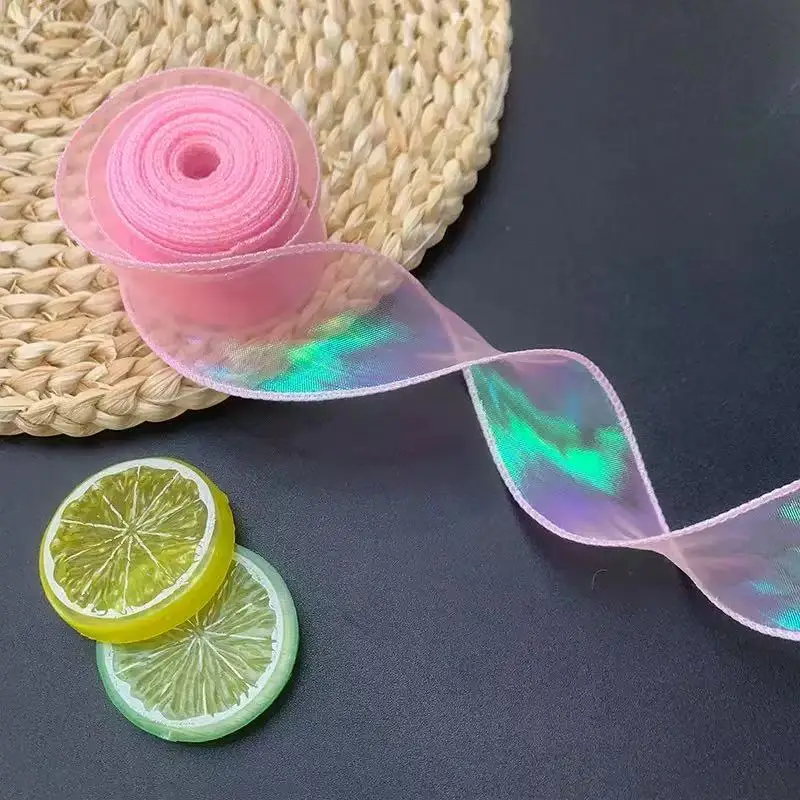 40Mm 10 Yards Fischschwanz-Organzaband, Reflektierendes, Irisierendes Band Mit Gewelltem Rand Für Geschenkverpackungen, Diy-Schleifen, Blumensträuße, Voile-Bänder 40Mm 10 Yards Fischschwanz-Organzaband, Reflektierendes, Irisierendes Band Mit Gewelltem Rand Für Geschenkverpackungen, Diy-Schleifen, Blumensträuße, Voile-Bänder - Image 31