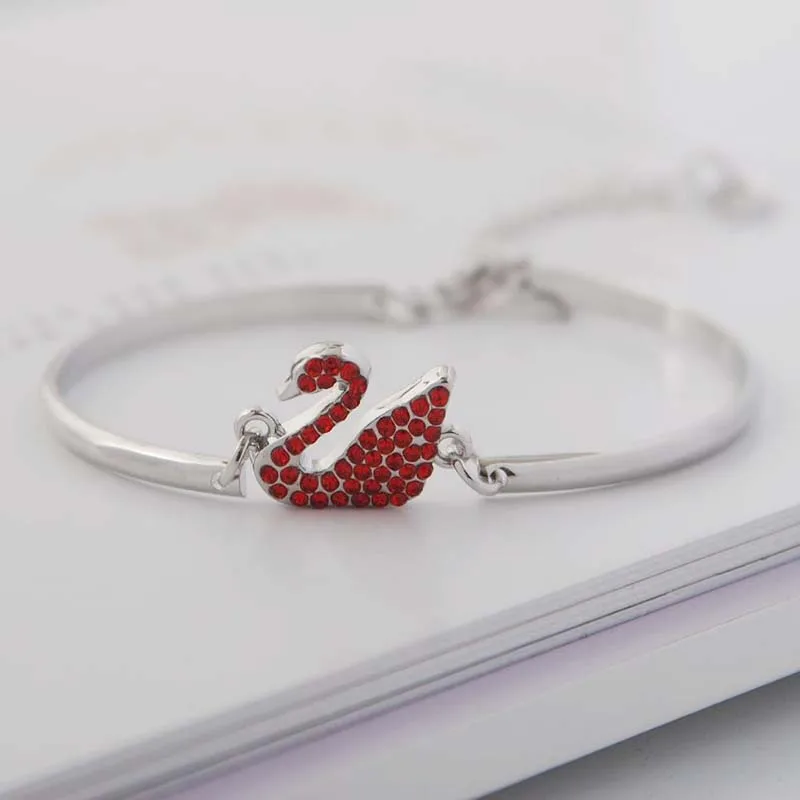 Luxus Zirkon Charm Armband Schmuck Zubehör Für Frauen Party Geschenke Mode Gold Rose Gold Schwan Armreif Luxus Zirkon Charm Armband Schmuck Zubehör Für Frauen Party Geschenke Mode Gold Rose Gold Schwan Armreif - Image 3