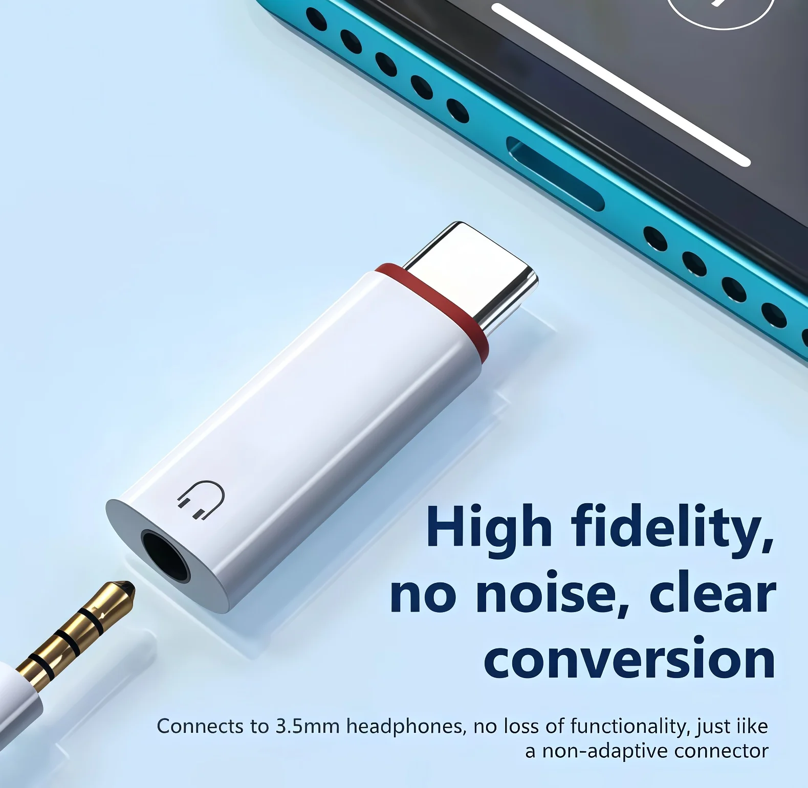 Usb-C Auf 3,5-Mm-Kopfhörer-Adapter – Typ-C Audio Konverter Mit Klinkenstecker Für Smartphones, Tablets &Amp; Laptops Usb-C Auf 3,5-Mm-Kopfhörer-Adapter – Typ-C Audio Konverter Mit Klinkenstecker Für Smartphones, Tablets &Amp; Laptops - Image 4