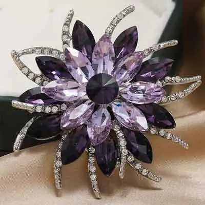 Mehrfarbige Kristallblumen-Brosche, Voll Mit Strass Besetztes Sonnenstrahl-Design, Luxuriöse Statement-Anstecknadel, Eleganter Modeschmuck Für Damen, Ideal Für Mäntel &Amp; Kleider, Perfektes Geschenk Für Hochzeiten &Amp; Partys Mehrfarbige Kristallblumen-Brosche, Voll Mit Strass Besetztes Sonnenstrahl-Design, Luxuriöse Statement-Anstecknadel, Eleganter Modeschmuck Für Damen, Ideal Für Mäntel &Amp; Kleider, Perfektes Geschenk Für Hochzeiten &Amp; Partys - Image 12