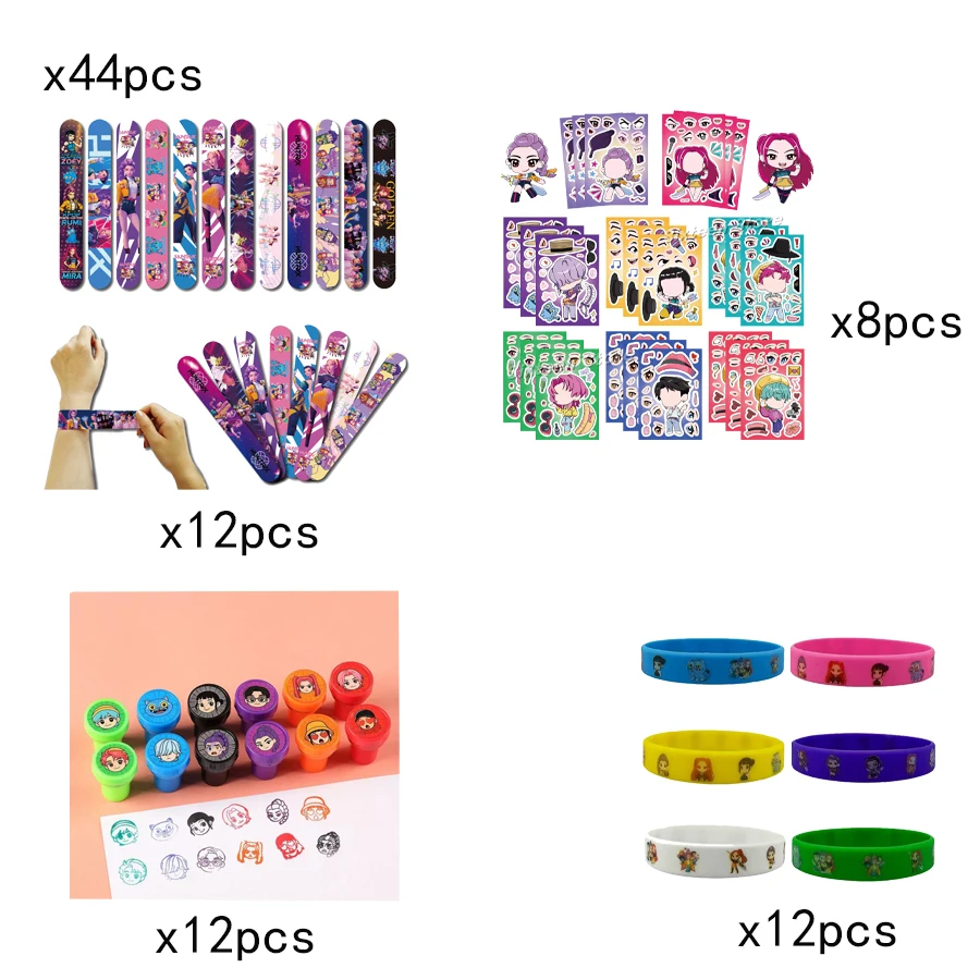 Heiße K-Pop Geburtstagsparty-Geschenke: Cartoon-Kinder-Geschenkset – Wiederverwendbarer Strohhalm, Stempelaufkleber, Armband, Schlüsselanhänger, Anstecknadel, Spielbelohnung, Souvenir Heiße K-Pop Geburtstagsparty-Geschenke: Cartoon-Kinder-Geschenkset – Wiederverwendbarer Strohhalm, Stempelaufkleber, Armband, Schlüsselanhänger, Anstecknadel, Spielbelohnung, Souvenir - Image 13