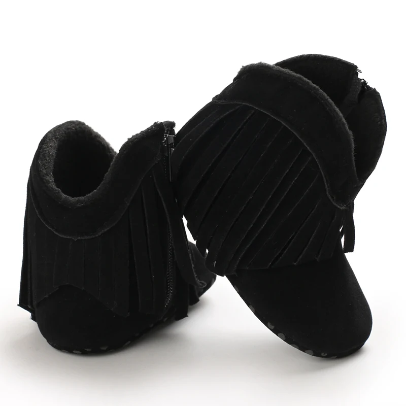 Toddler Footwear Boots Newborns Prewalkers For Unisex Baby Boys Girls Winter Keep Warm Moccasins Tassel Footwear Shoes 0-18M Toddler Footwear Boots Newborns Prewalkers For Unisex Baby Boys Girls Winter Keep Warm Moccasins Tassel Footwear Shoes 0-18M - Image 8