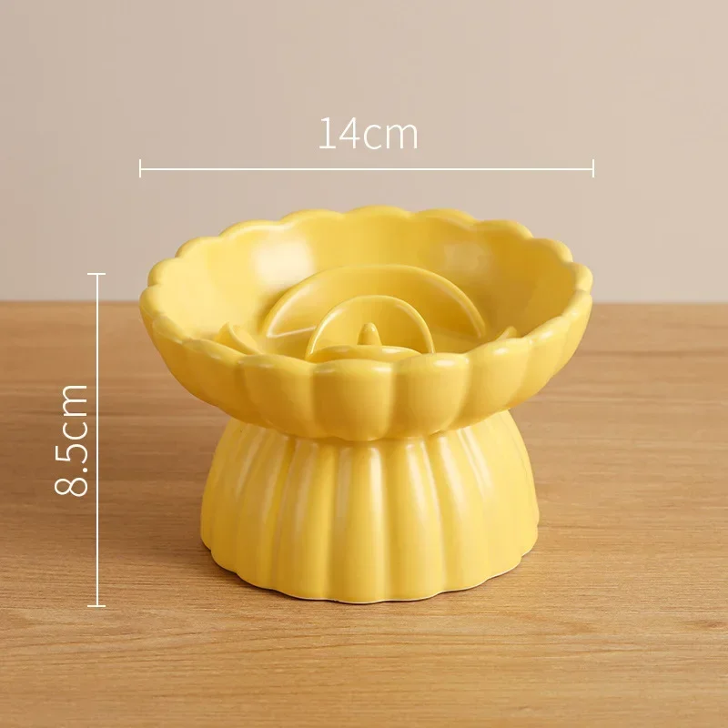 Cat Food Bowl Ceramic Elevated Cats Small Dogs Slow Feed Bowls Anti-Choking Pet Eating Feeders Anti-Gulping Puppy Supplies Cat Food Bowl Ceramic Elevated Cats Small Dogs Slow Feed Bowls Anti-Choking Pet Eating Feeders Anti-Gulping Puppy Supplies - Image 11