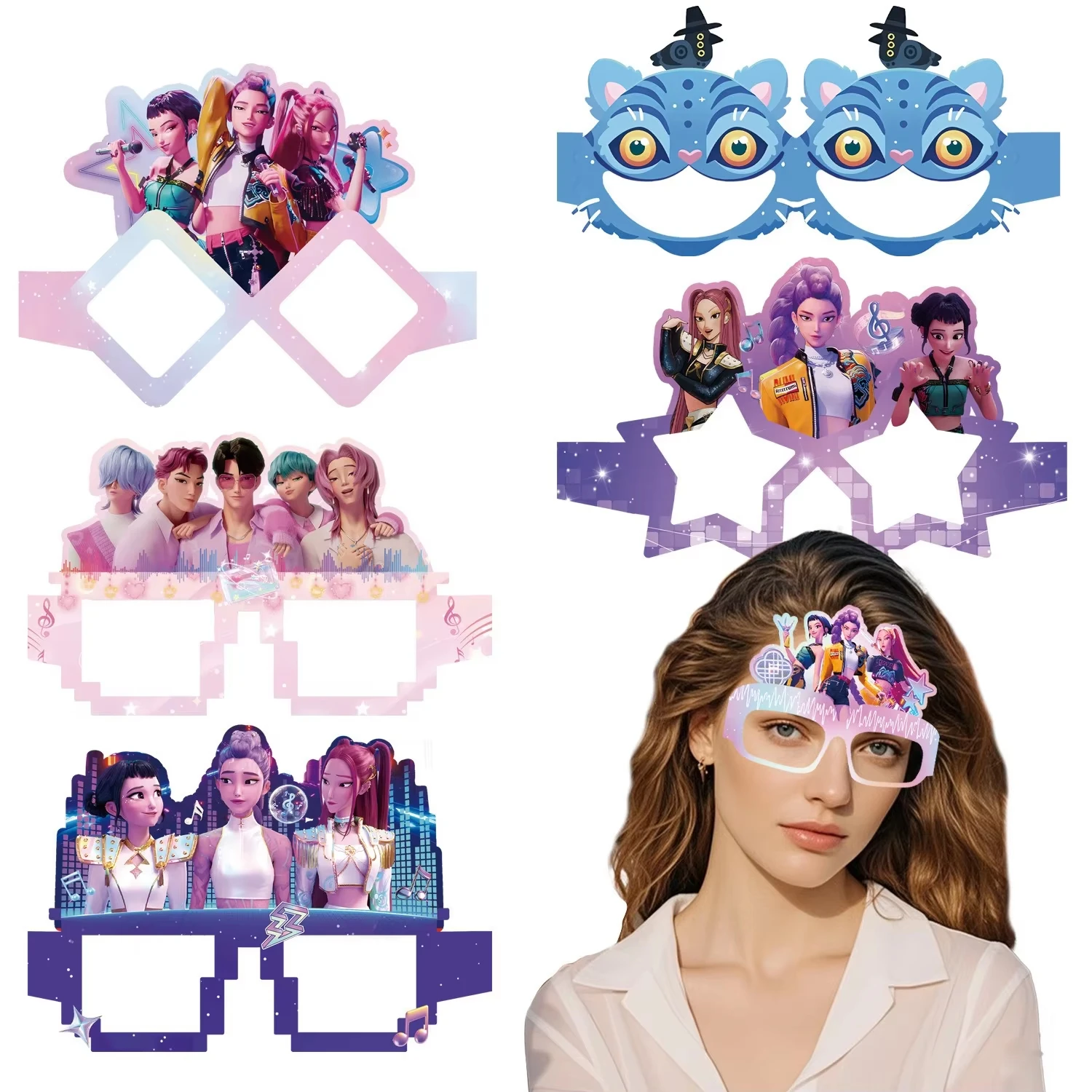 Heißes K-Pop Geburtstagsparty-Dekorationsset Für Kinder: Tischgeschirr, Ballons, Becher, Teller, Servietten, Tortenaufsatz, Banner, Geschenktüte – Partyzubehör Heißes K-Pop Geburtstagsparty-Dekorationsset Für Kinder: Tischgeschirr, Ballons, Becher, Teller, Servietten, Tortenaufsatz, Banner, Geschenktüte – Partyzubehör - Image 7