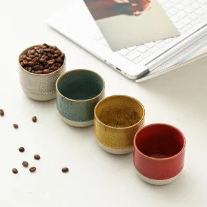 Keramik-Espressotassen - Espressotassen geeignet für Kaffee und Tee, Kaffeetassen ideal für den Einsatz in Cafés und Restaurants