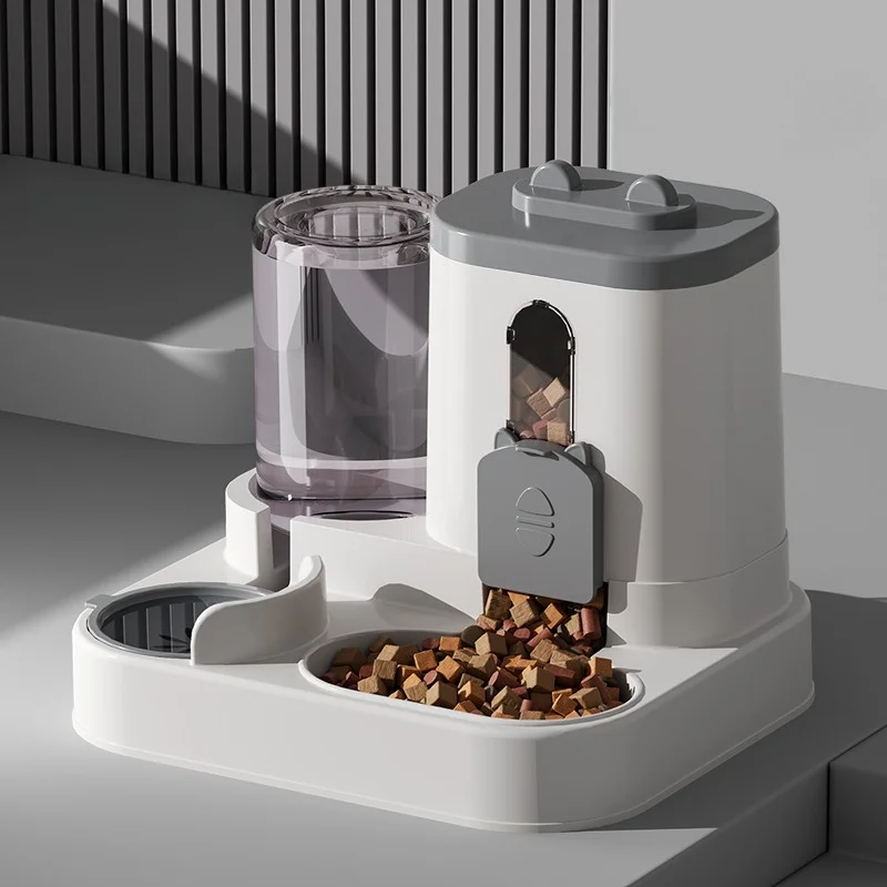 Cat Bowl Automatic Feeder With Spill Proof Design With Water Fountain Pet Food Dispenser For Small Medium Large Cats Dogs Cat Bowl Automatic Feeder With Spill Proof Design With Water Fountain Pet Food Dispenser For Small Medium Large Cats Dogs - Image 8