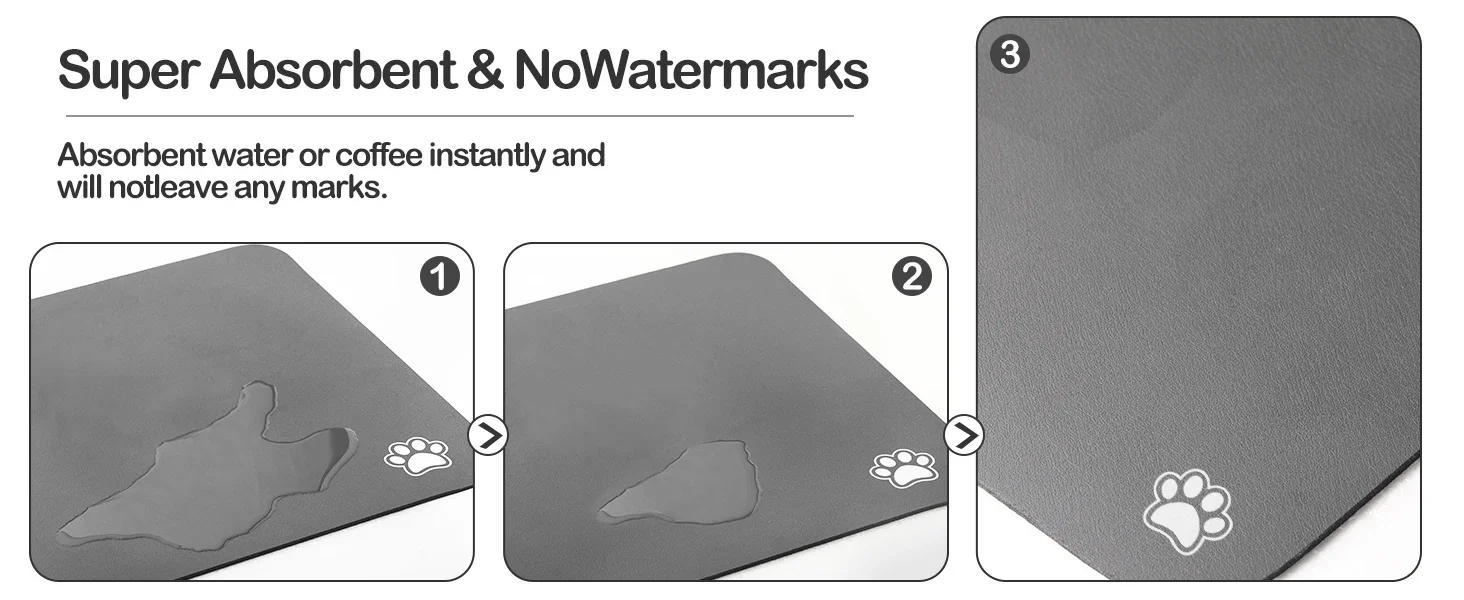 Pet Feeding Mat Absorbent Dog Cat Mat For Food And Water Easy To Clean Pet Placemats Quick Dry Dog Mat For Messy Drinkers Pet Feeding Mat Absorbent Dog Cat Mat For Food And Water Easy To Clean Pet Placemats Quick Dry Dog Mat For Messy Drinkers - Image 19
