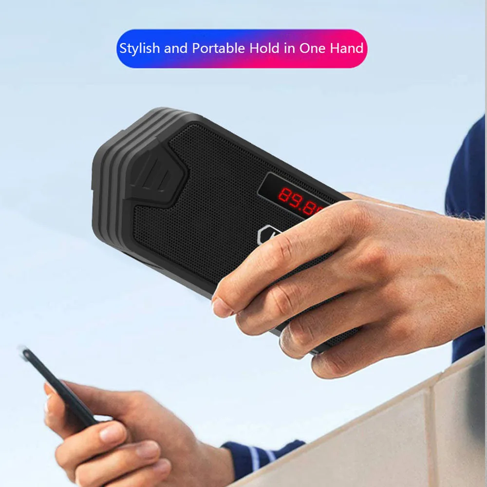 Tragbarer Bluetooth-Lautsprecher Mit Fm-Radio, Usb, Aux, Tf &Amp; Mp3 – Kabellose Soundbox Für Telefon, Pc, Outdoor &Amp; Freizeit Tragbarer Bluetooth-Lautsprecher Mit Fm-Radio, Usb, Aux, Tf &Amp; Mp3 – Kabellose Soundbox Für Telefon, Pc, Outdoor &Amp; Freizeit - Image 5